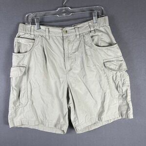 Vintage Columbia Cargo Beige Shorts Men's‎ 34(32)